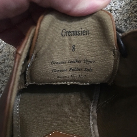 Aston Grey Grenasien Brown Leather Shoes